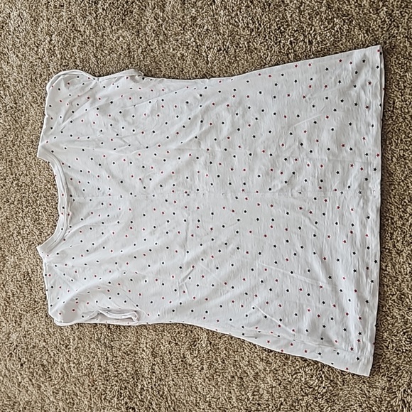 White T shirt with red and blue stars, size L, Christian Siriano - Picture 5 of 5